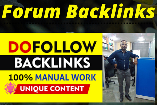 I will provide 40 forum posting dofollow SEO backlinks 