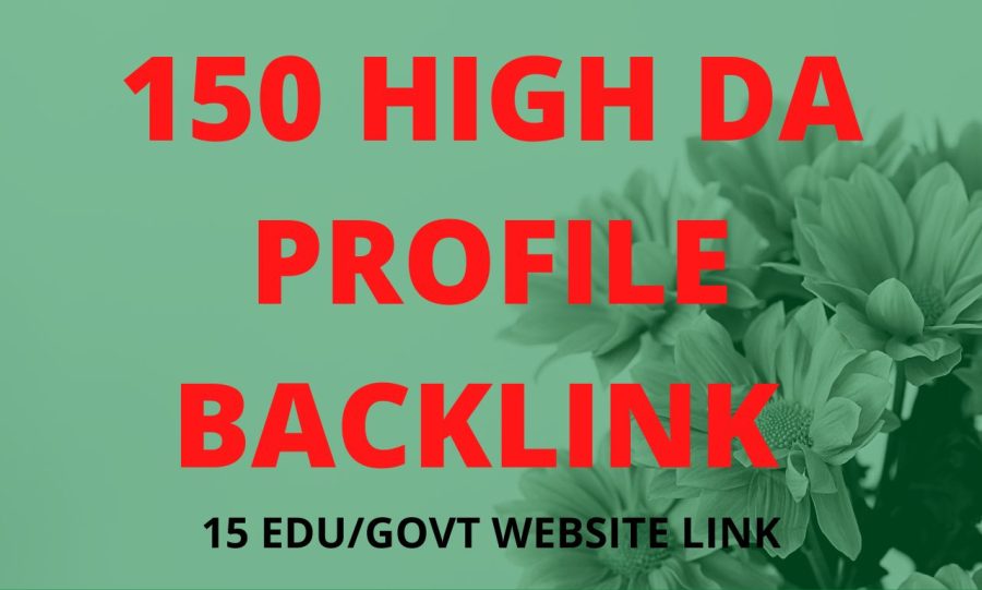 135 PR9 + 15 EDU/GOVT High DA 50-100 Profile Backilink 