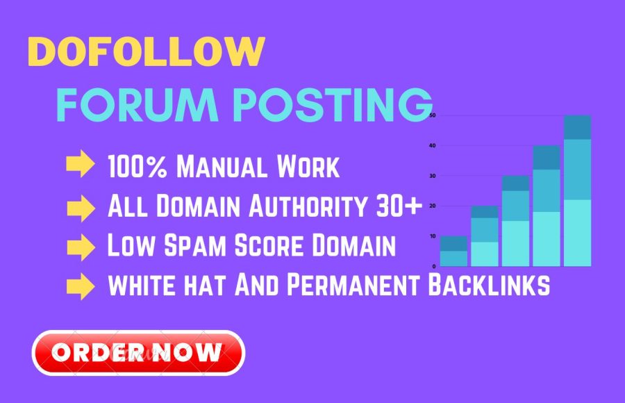 I will provide 50 dofollow forum posting backlinks