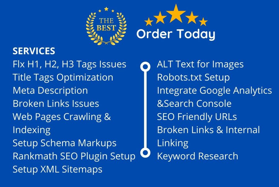 do onpage SEO for your wordpress website with rankmath, yoast or AIO plugin