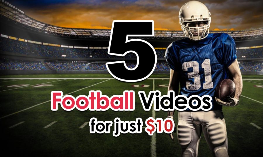 All 5 American Football, Sport logo intro video animations
