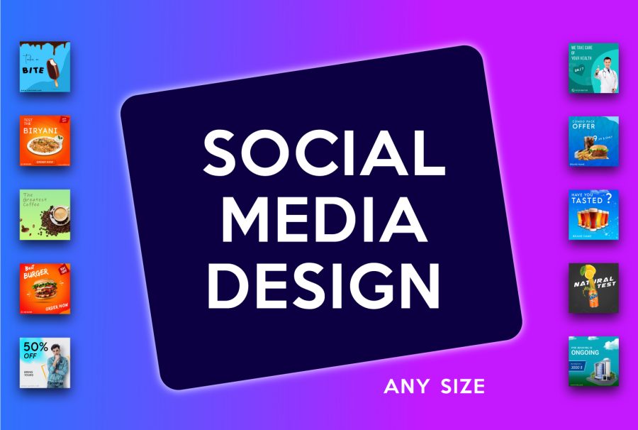 I will design social media posts, ads, and banners