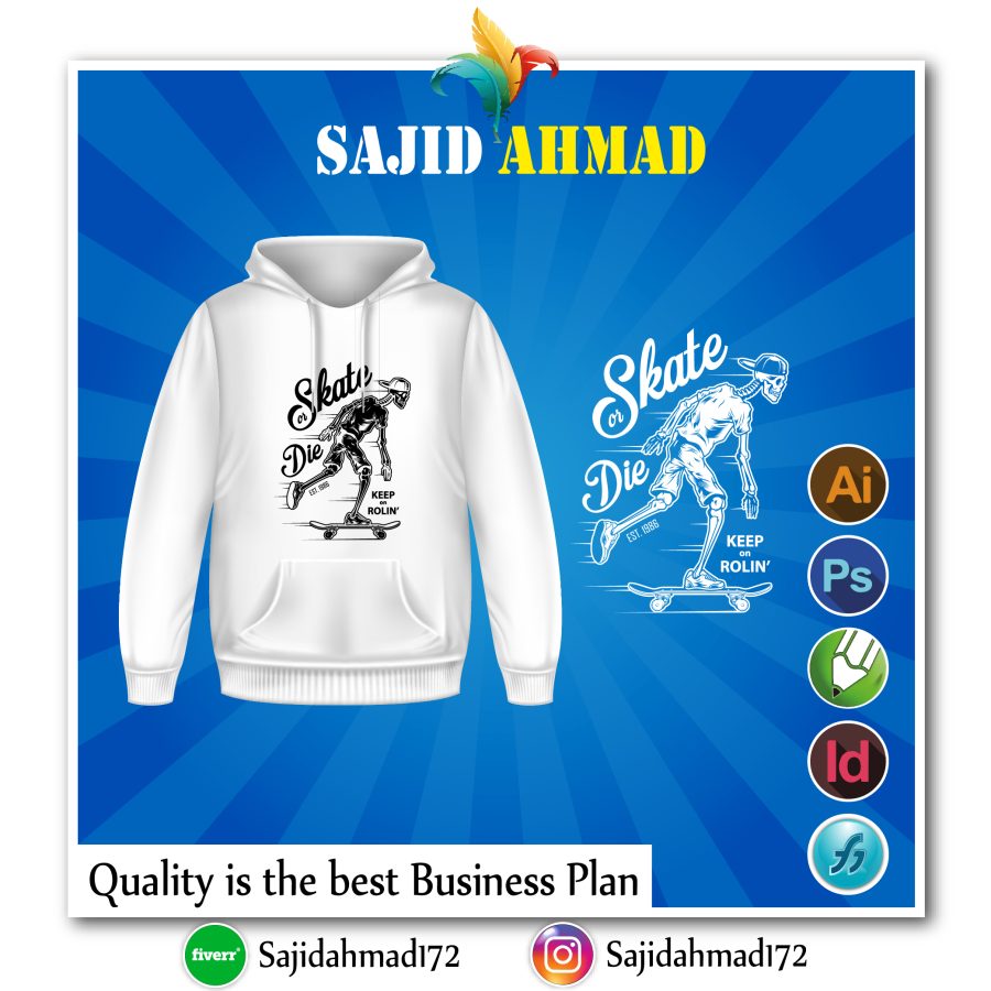 I will do custom and minimalist t shirt logo design