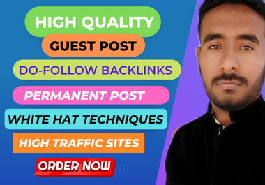 Guest post with Do-follow backlinks 