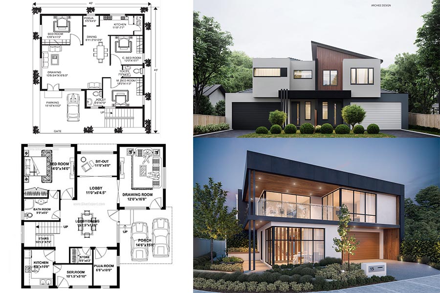 I will do architectural 2d planning 3d modeling and rendering