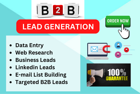I will provide 100 b2b targeted lead generation and business information to grow your sale 
