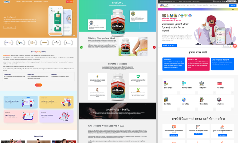 creative and professional website design