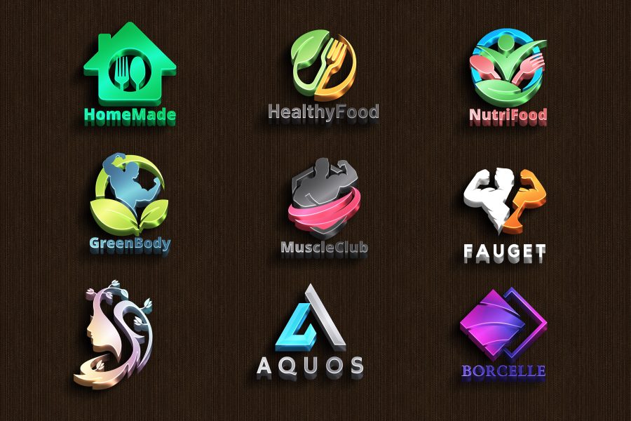 I will design modern and professional 3D business Logo 