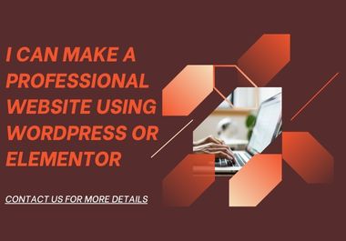 I Can Create A Professional Website Using Wordpress