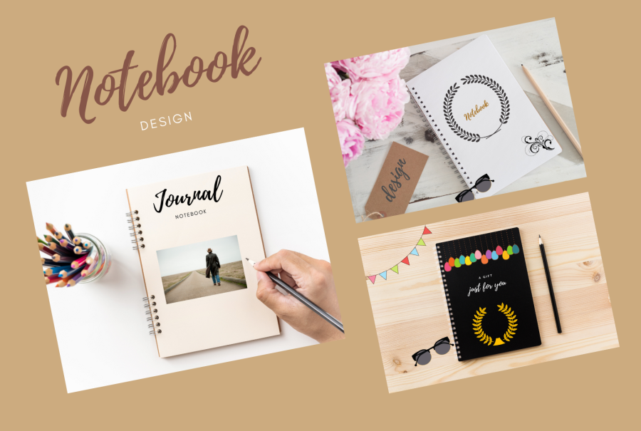 I will design classy journal notebook cover, interior pages for you