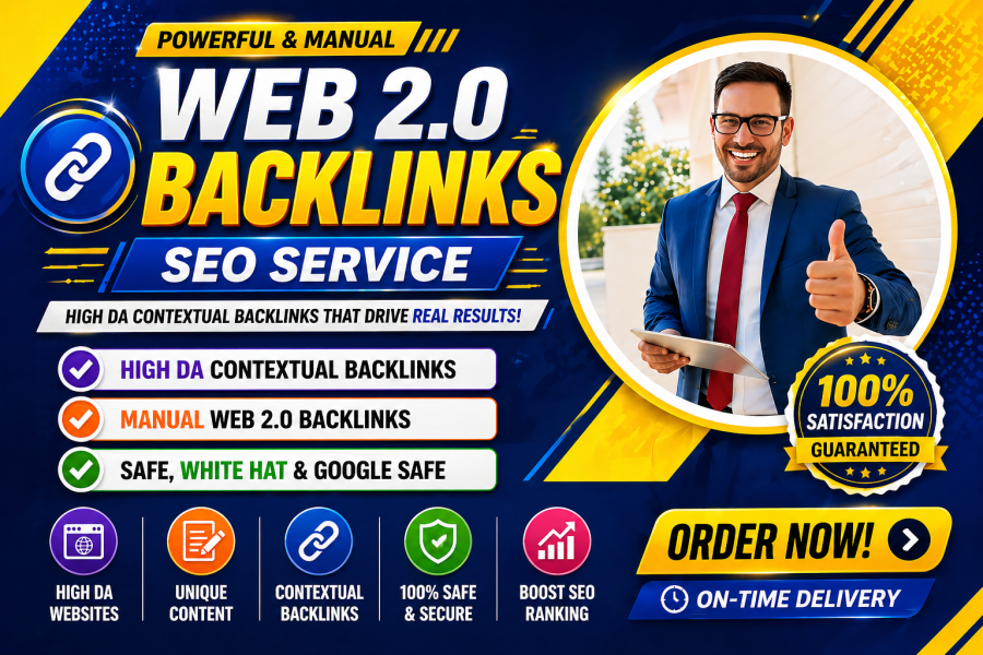 Hot Offer Buy-3 get-1 free Manual 1000+Web 2.0 High Quality Do-follow backlinks for website Ranking
