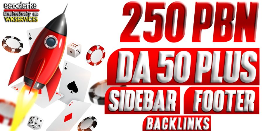 250 Permanent Sidebar-Footer PBN Backlinks - DA 50+ Dofollow Websites 