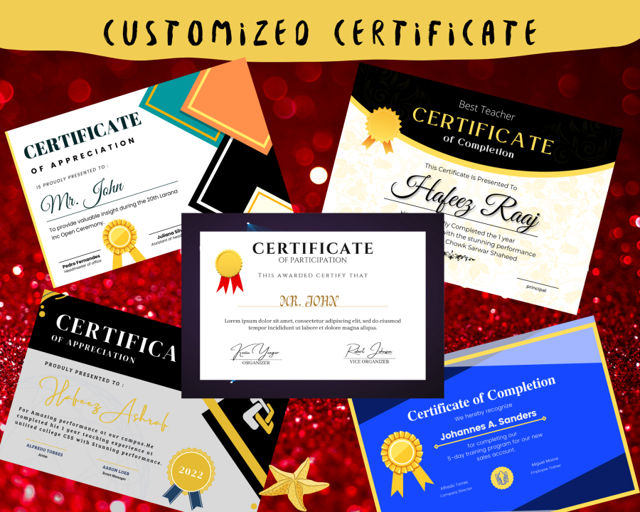 design professional certificate, diploma, gift certificate