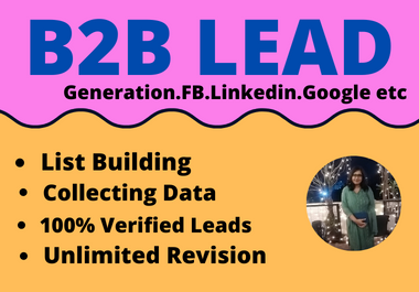 I will provide B2B Lead Generation manually 