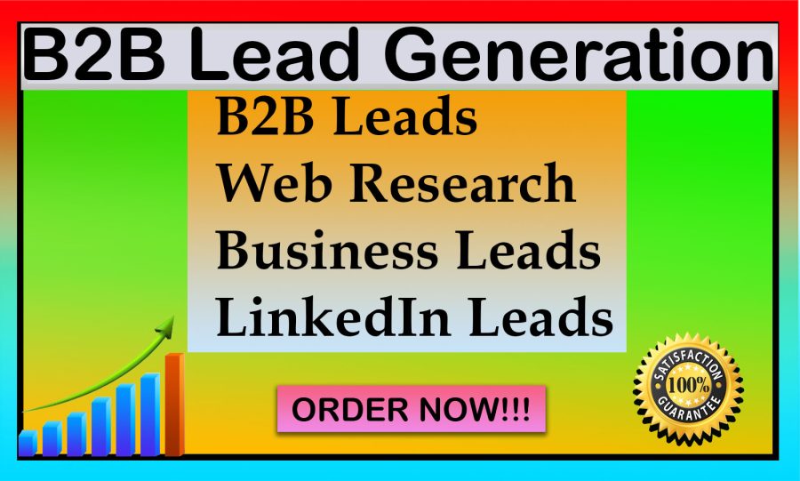 I will collect LinkedIn Business lead, sales leads and targeted B2B Leads