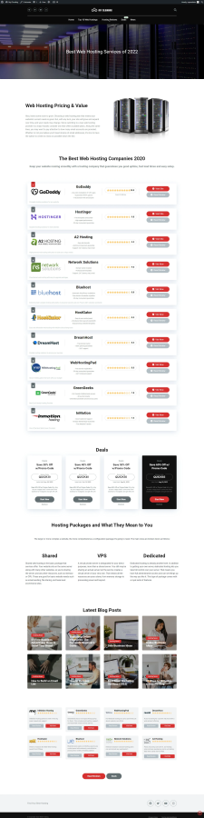 Hosting affiliate website for passive income