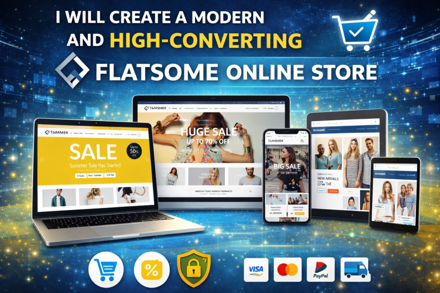 I will Create a Modern and High-Converting Flatsome Online Store