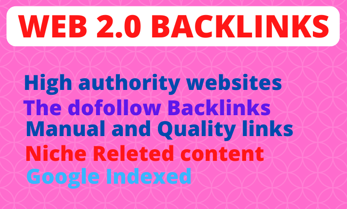 I will build 50 HQ high DA PA DR web 2 0 SEO backlinks