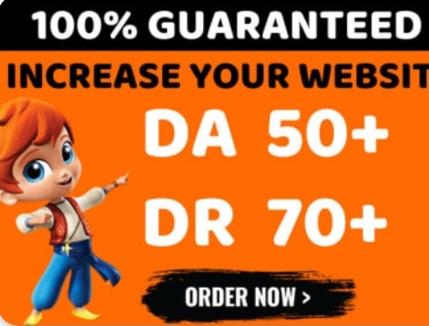 I will increase your site domain authority DA 45 to 50+, DR 70+ white hat method 