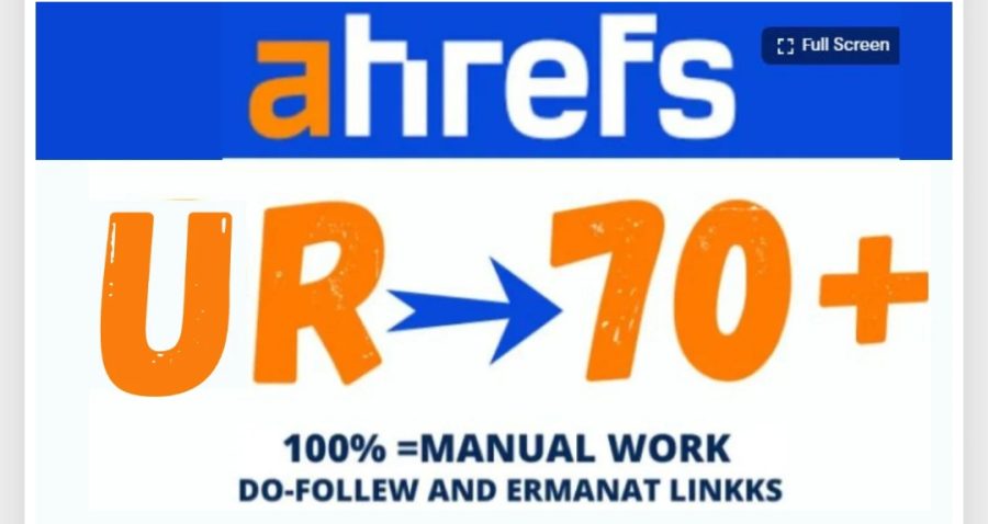 I will increase url rating ahrefs ur 70 plus, increase ur with guarantee 