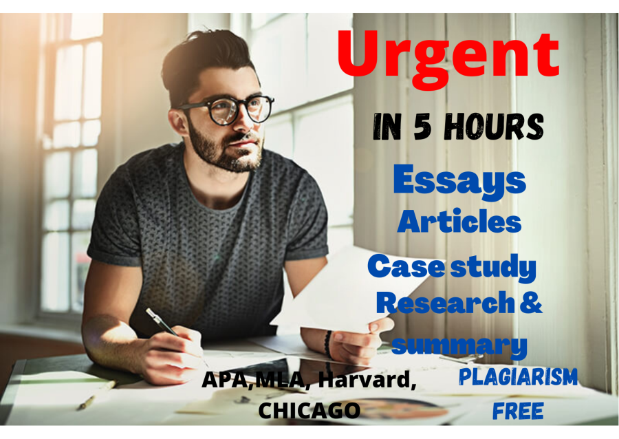 I will write urgent essay, articles, content, research and summary writing in 24 hours