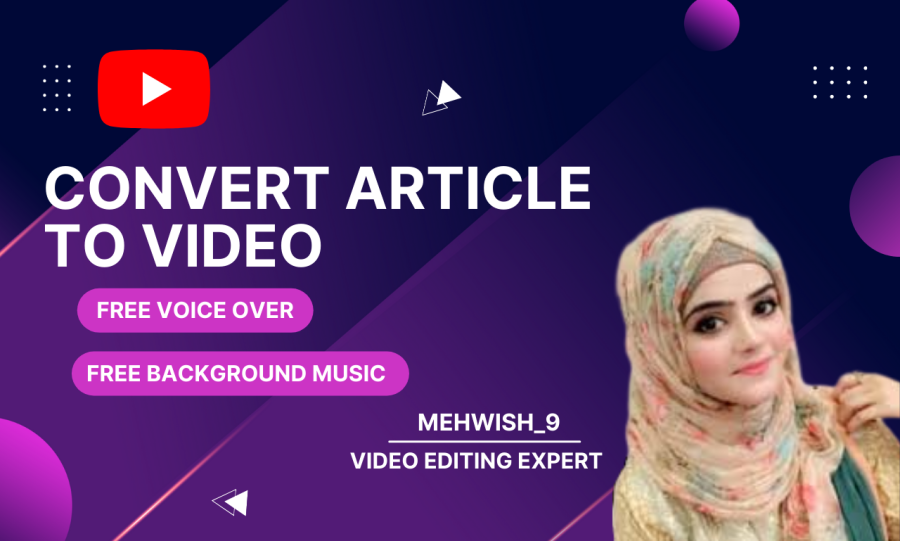 convert your 500 word articles to video format