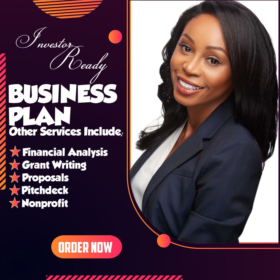 Develop A Lucid Business Plan, Financial plan, Pitchdeck, Proposal and Nonprofit 