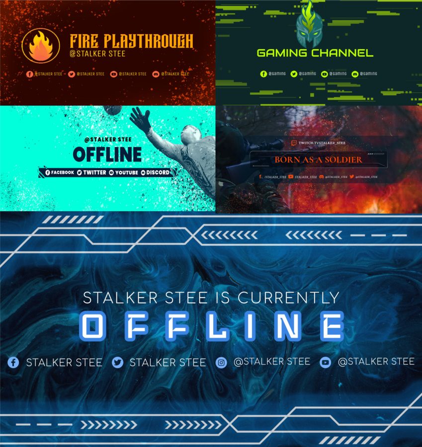 I Will craft professional twitch logo, overlays, and screens in 24hrs