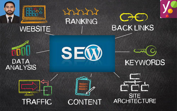 I will do WordPress on page SEO, off page SEO and Technical SEO to rank your website