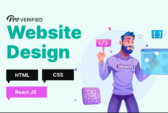 HTML, CSS, react.js to create high quality website design