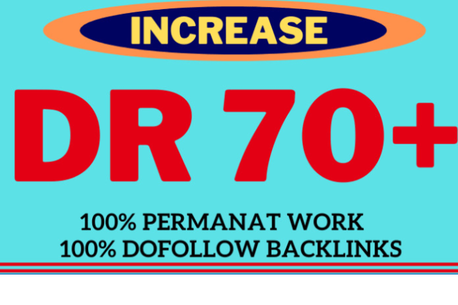 I will increase your website Ahrefs DR domain Rating DR 50 plus 
