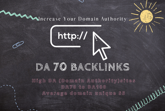 PR9 - DA (Domain Authority) 70+ 5 Backlinks