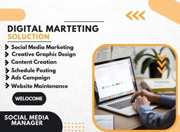 I will be social media marketing and boost your business with digital marketing