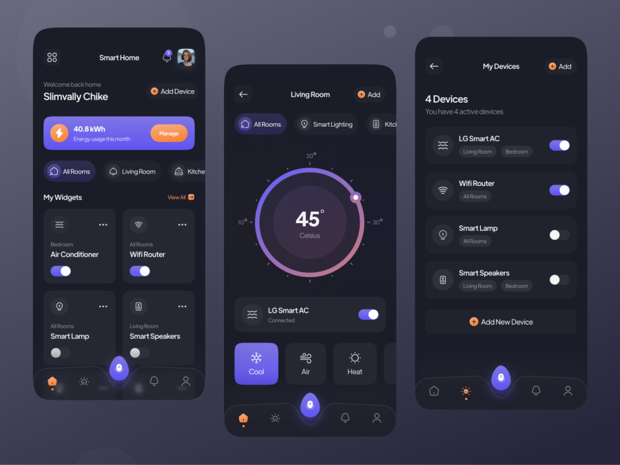 I will create a visually stunning mobile app design(4Screens)