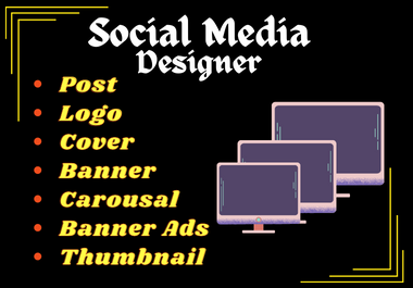YouTube Videos, Thumbnails, Banners & Social Media Posts, Logo, Carousal and Cover Page