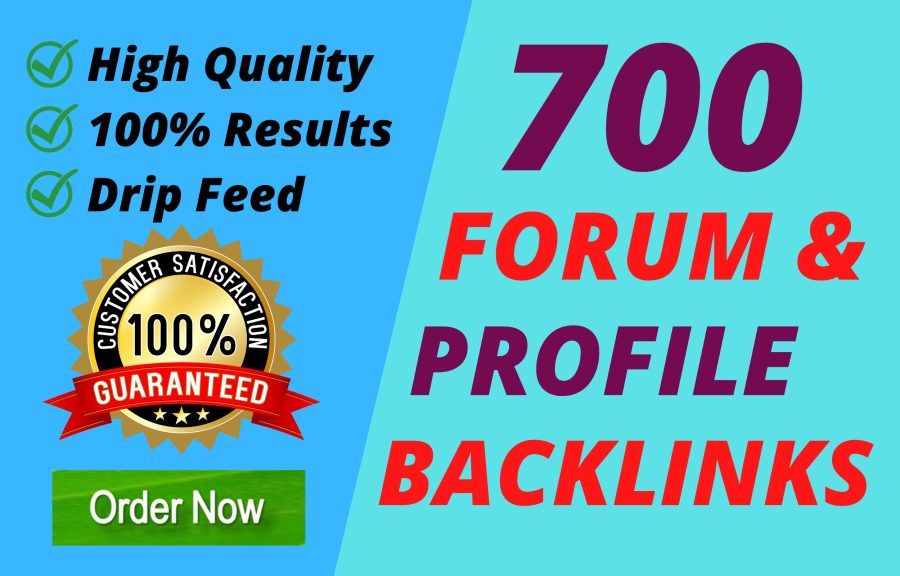 I will do 700 high quality forum profile backlinks