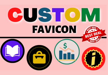 I will design your custom and creative favicon in just 24h