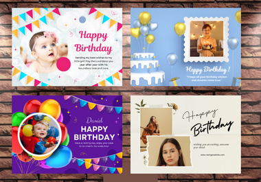 I will design your custom birthday card or any invitation card