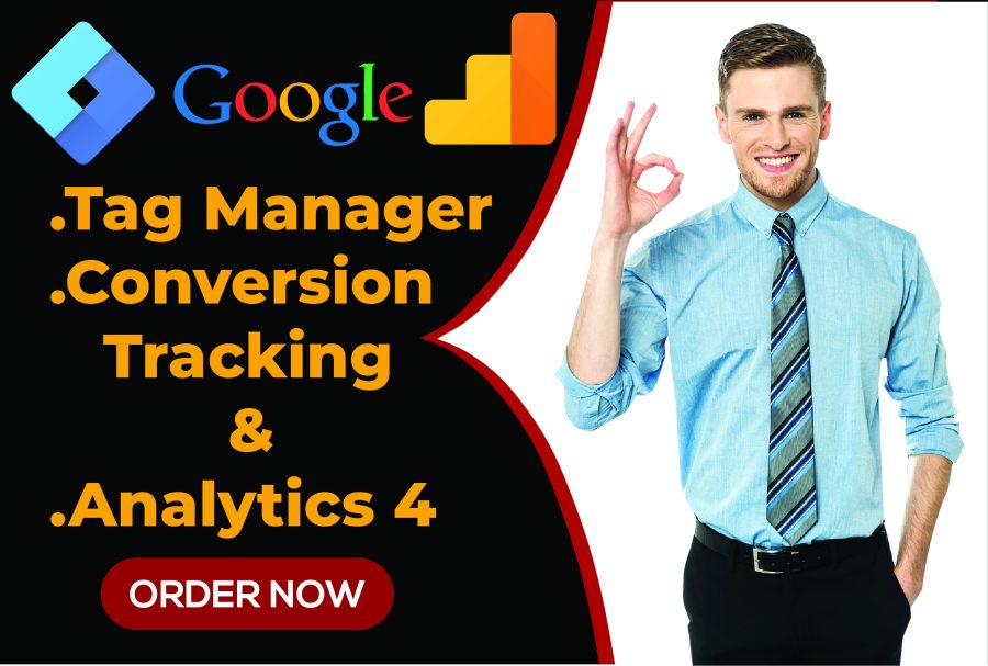 I will fix or setup google ads conversion tracking, tag manager, analytics 4,ga4,gtm