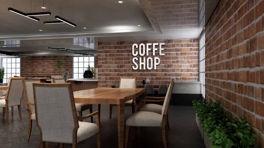 I will put your logo on 99+ Restaurant & Coffee Shop Signage Mockup