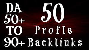 50 Profile Backlinks Including DA96 Premium Backlinks - Manually DONE for $5