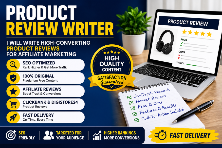 I Will Write SEO Product Reviews