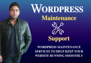 Wordpress maintenance, support, help, security and backup