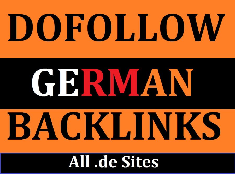 I will Make 22 German backlinks from High Quality dofollow .DE sites