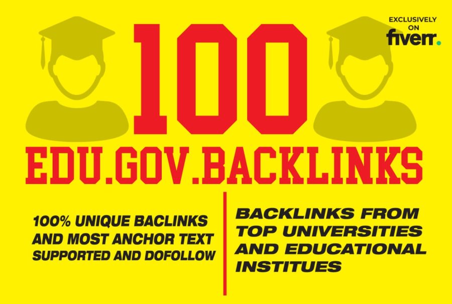 i will create 100 edu.gov.backlinks with high authority