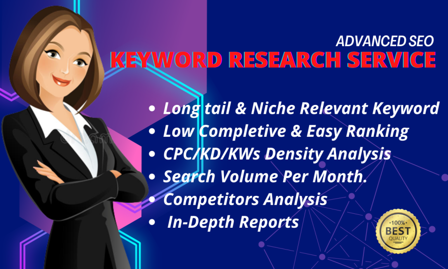 I will do niche relevant long tail SEO keyword research and competitor analysis KGR also