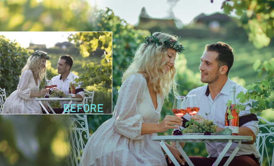 I will do wedding photo editing and lightroom photo editing