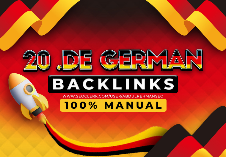 20 Authority German .DE Backlinks for SEO Boost