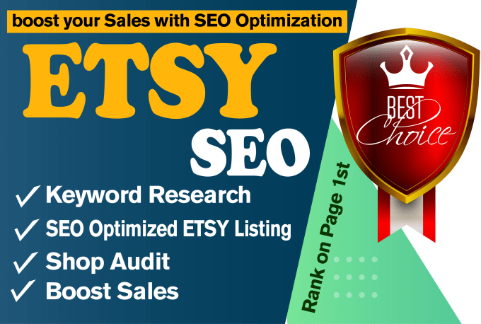 I will optimize etsy seo listing to rank and boost etsy sale, etsy rank