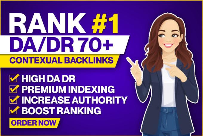 Manually Build 200&nbsp;Powerful Authority&nbsp;DA 70+ Dofollow High Authority SEO Backlinks